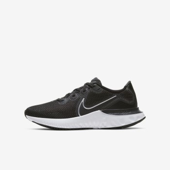 Nike Renew Run - Nagyobb Gyerek Túracipő - Fekete/Fehér/Szürke/Metal Titán